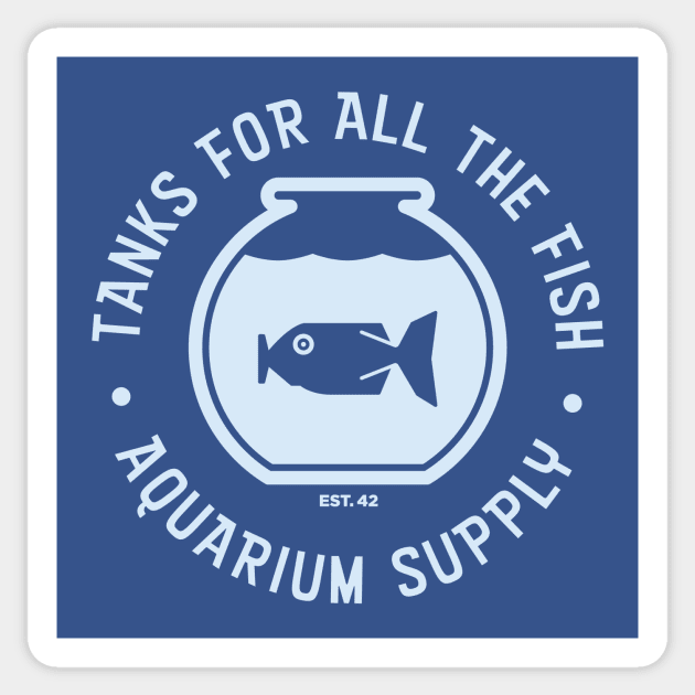 Tanks For All The Fish Sticker by MonkeyColada